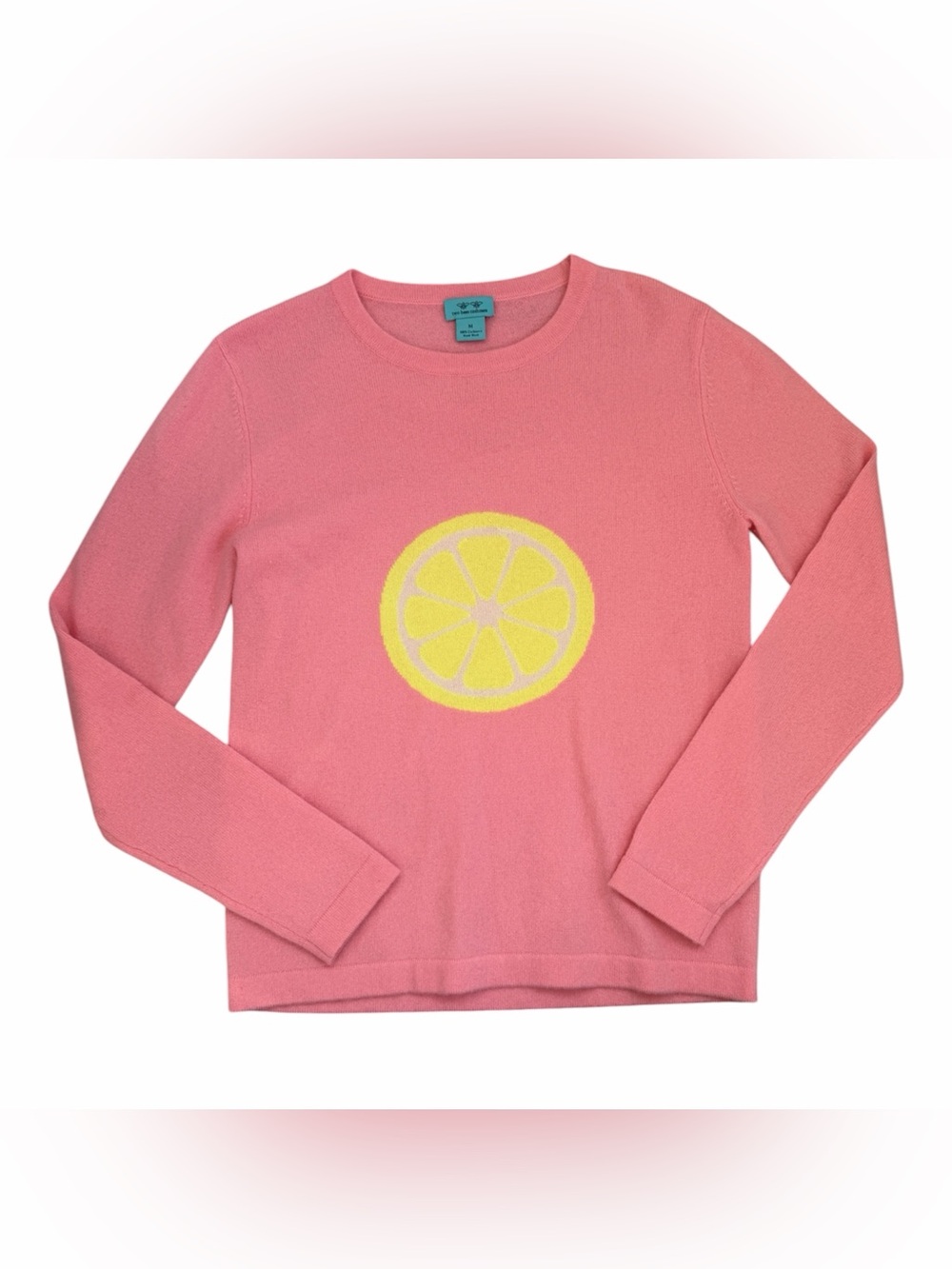 Two Bees Cashmere Pink Lemon Sweater